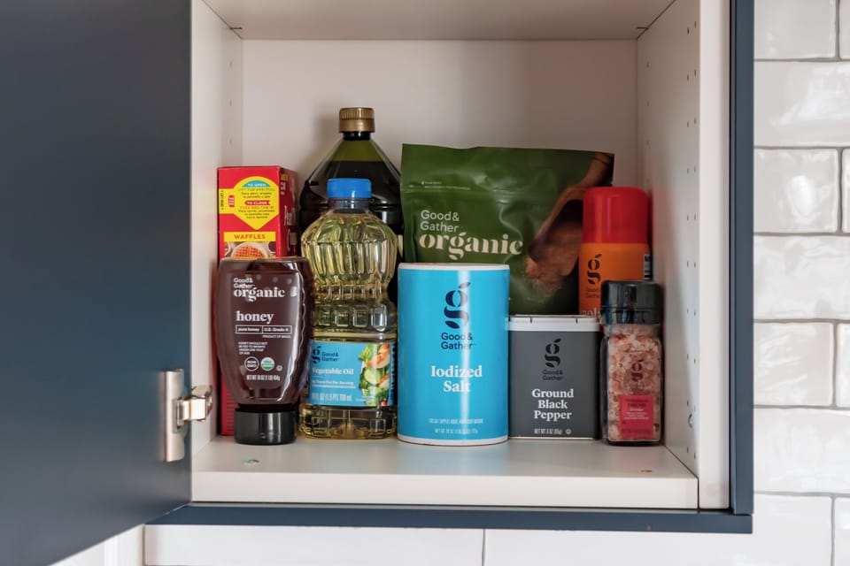 Apartment comes with coffee and basics to get any meal started (oil, spices, etc