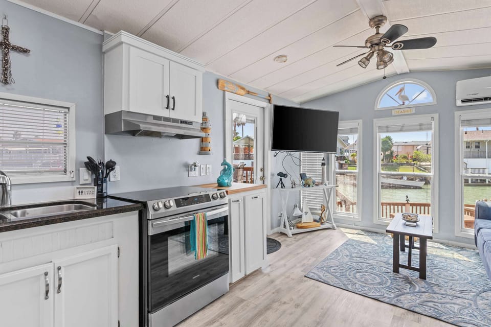 Cook with ease in the full kitchen open to the living space