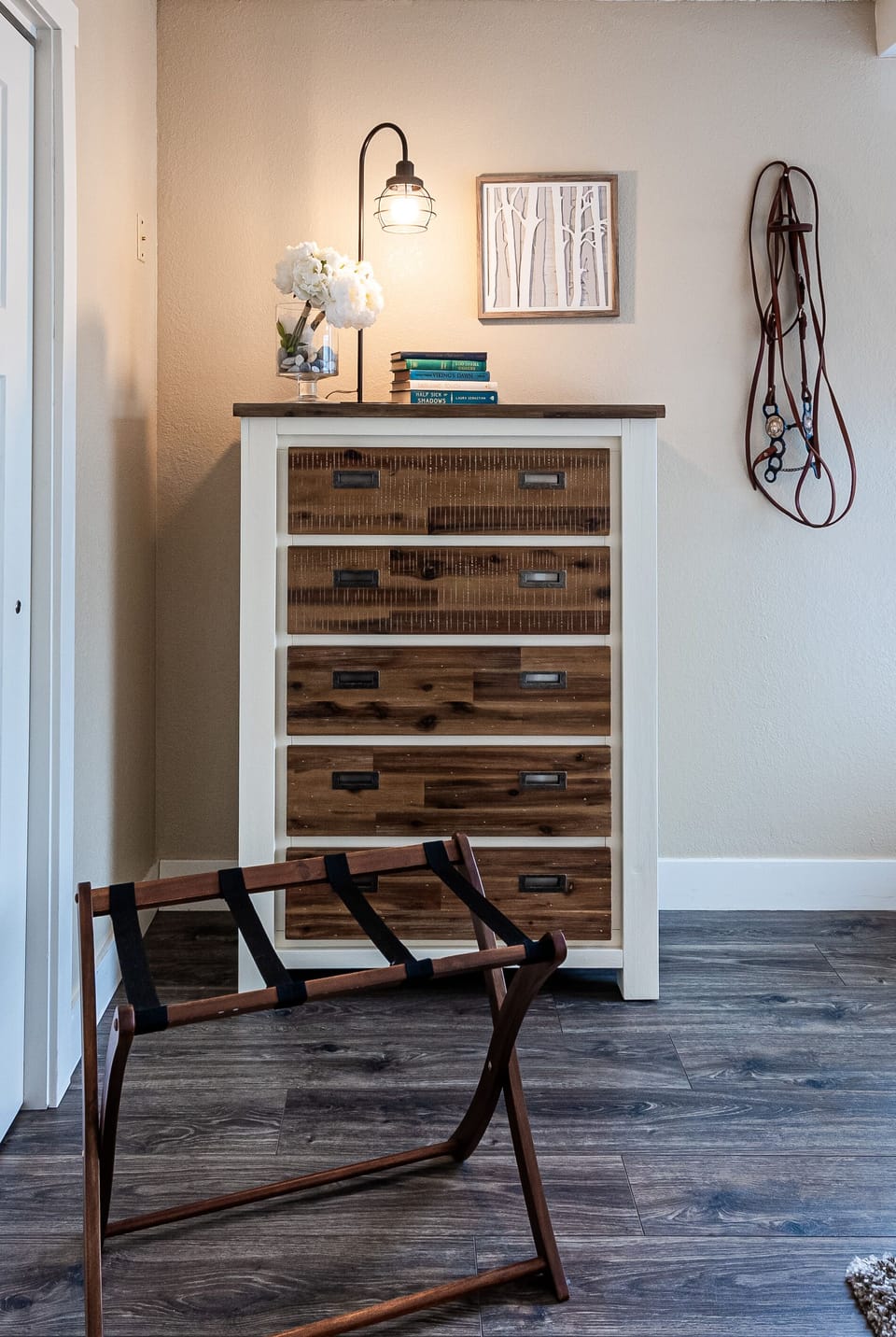 Dresser in master king plus luggage racks in all rooms