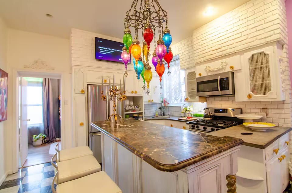 Inviting dining room with stylish decor