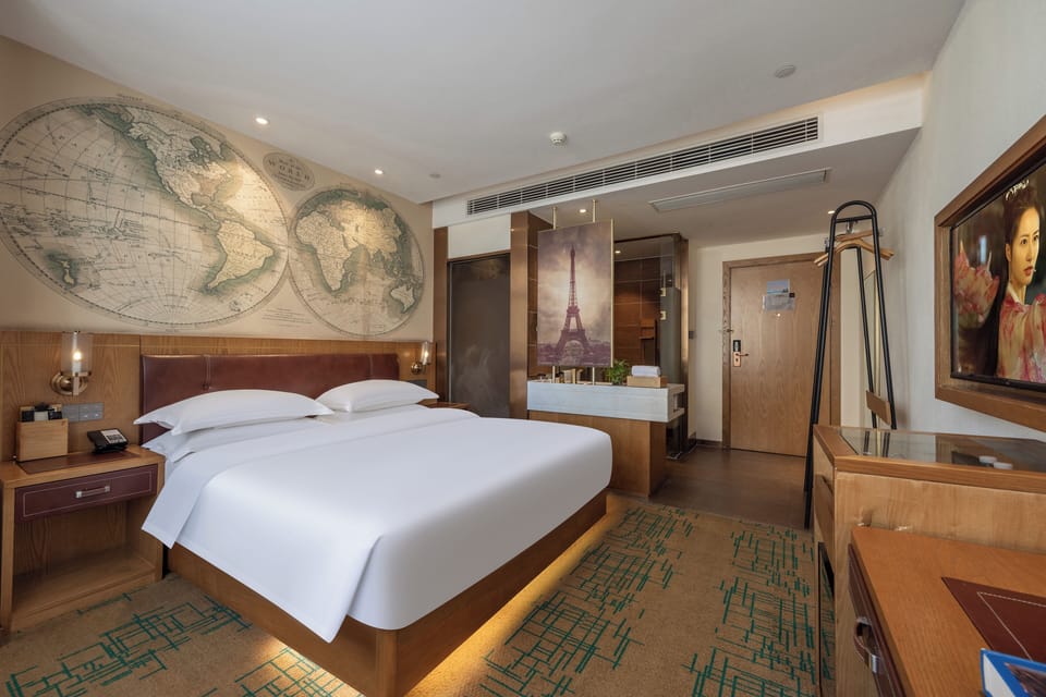 Comfort Double Room, City View | Desk, laptop workspace, blackout drapes, iron/ironing board