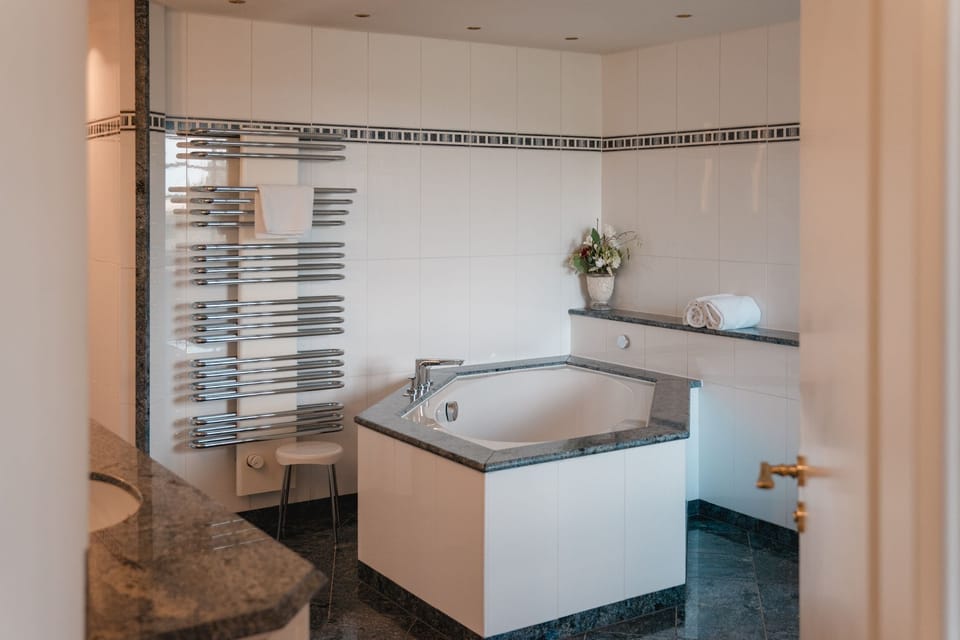 Suite | Bathroom | Free toiletries, hair dryer, bathrobes, slippers