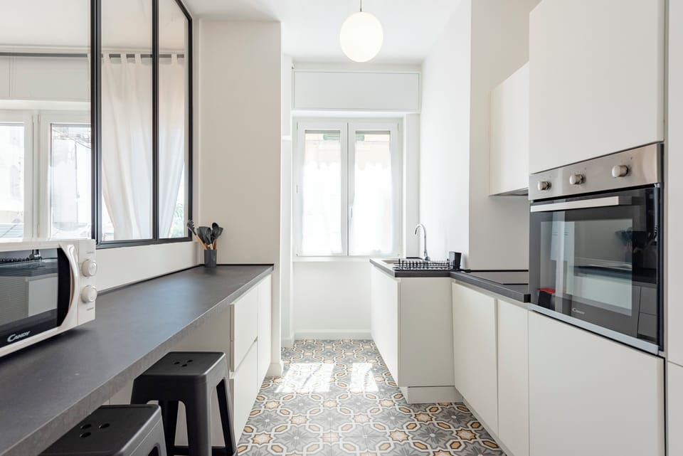 Apartment, 3 Bedrooms, Balcony, Partial Sea View | Private kitchen | Dishwasher, coffee/tea maker, dining tables