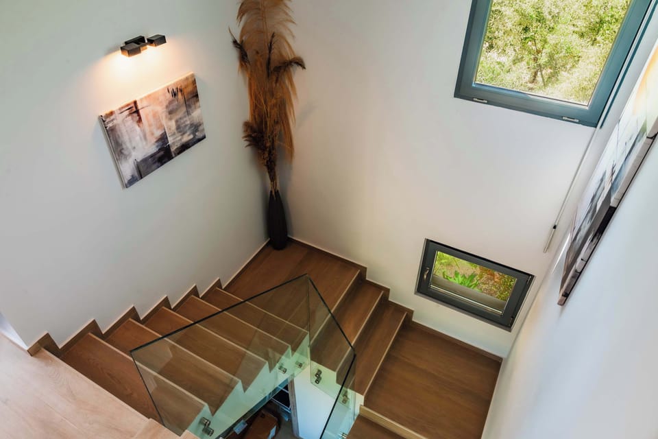Stairs leading to the first floor