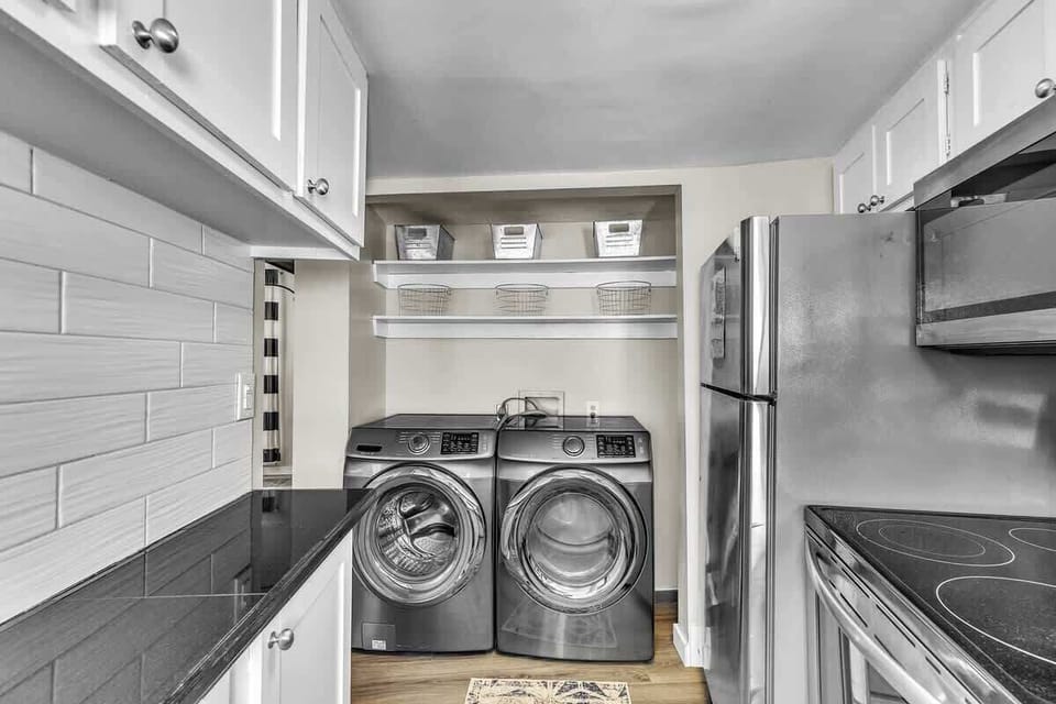 Laundry Closet in Kitchen