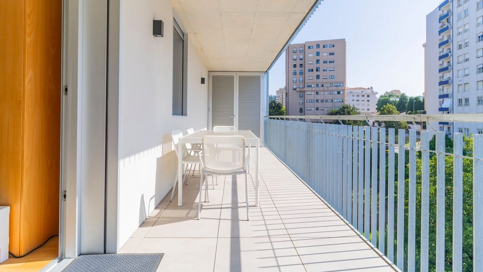 Lovely balcony where you can enjoy your meals or a glass of wine! #Balcony #Airbnb