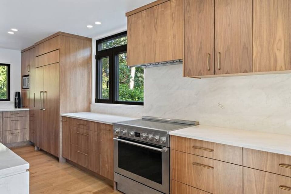 Kitchen with induction cooktop.  All cooking utensils supplied.