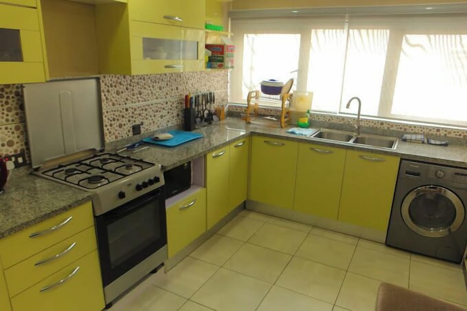 Classic Apartment, Balcony, City View | Private kitchen | Fridge, microwave, oven, stovetop