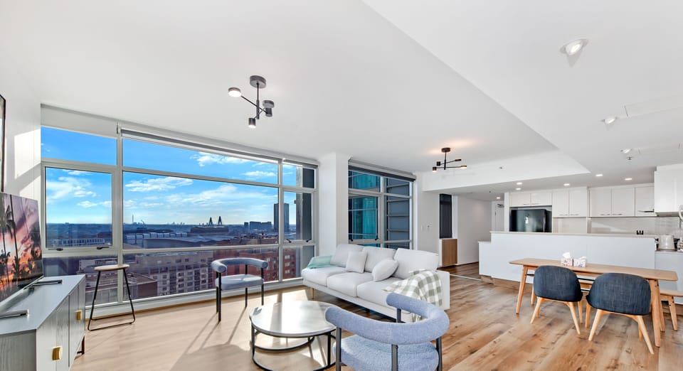 Apartment, 3 Bedrooms, City View (NSY591-2101) | Living area | Flat-screen TV
