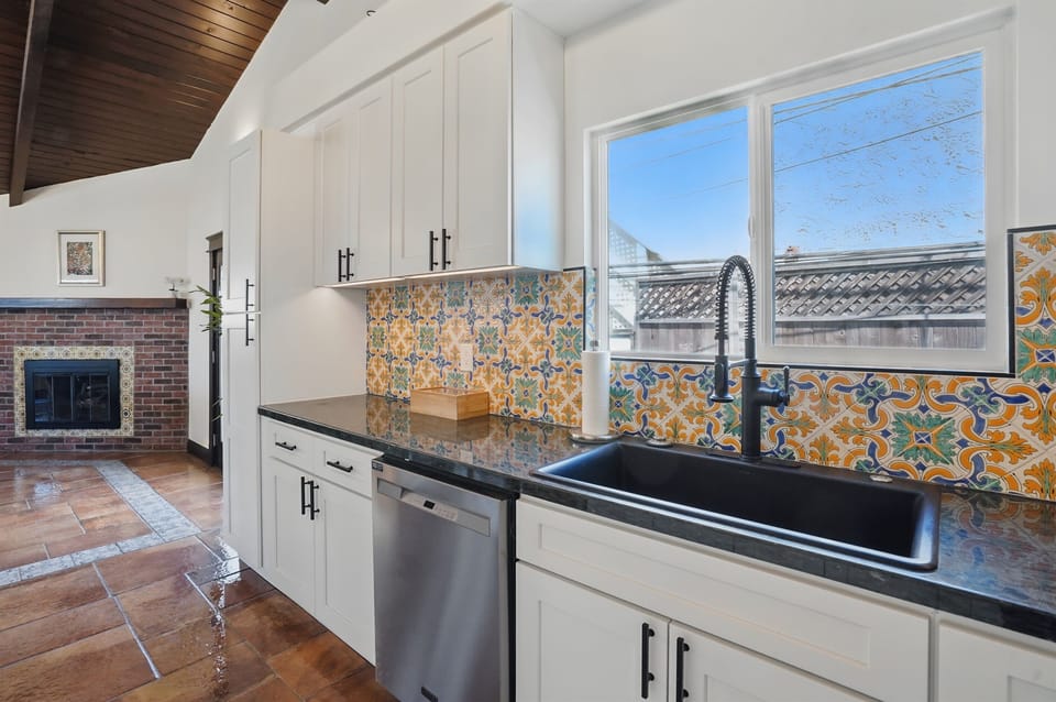 Galley-style newly remodeled kitchen