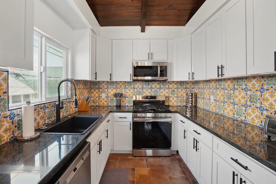 Galley-style newly remodeled kitchen