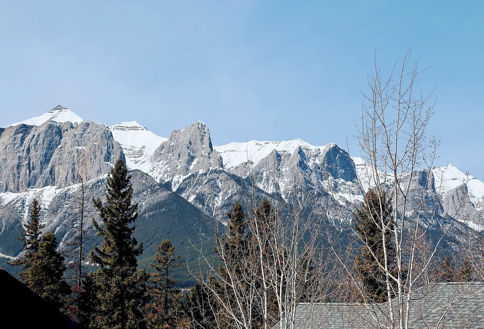 Mountain views from master bedroom.