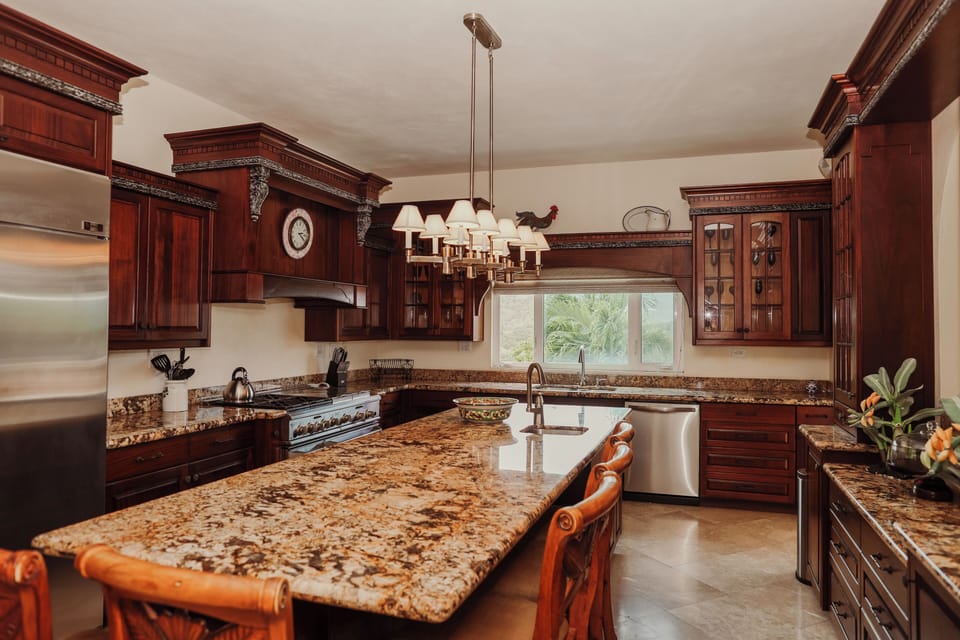 Large chef kitchen