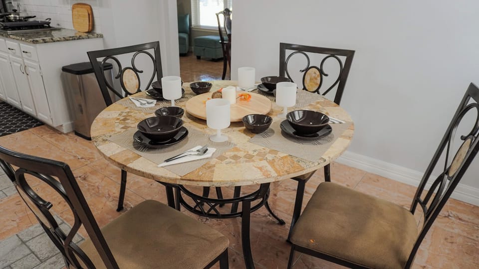 Fully equipped kitchen with everything you need to cook.”