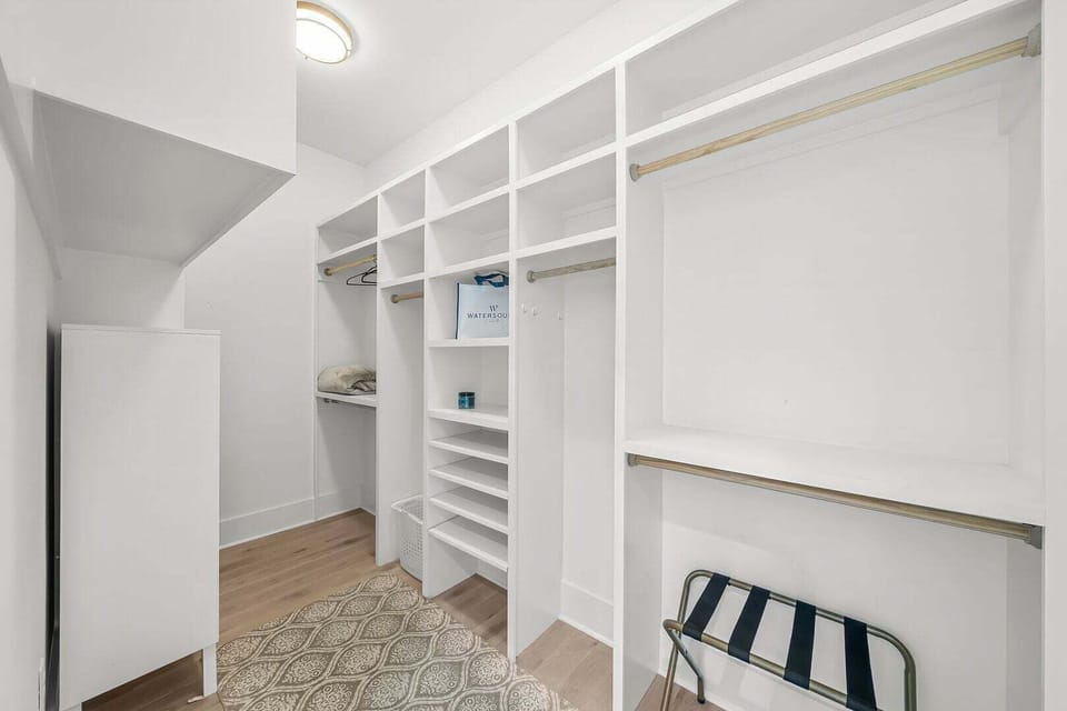 Large walk-in closet in the primary suite