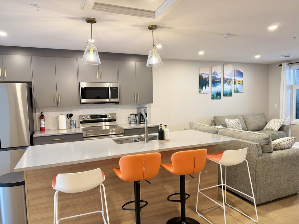 kitchen and bar