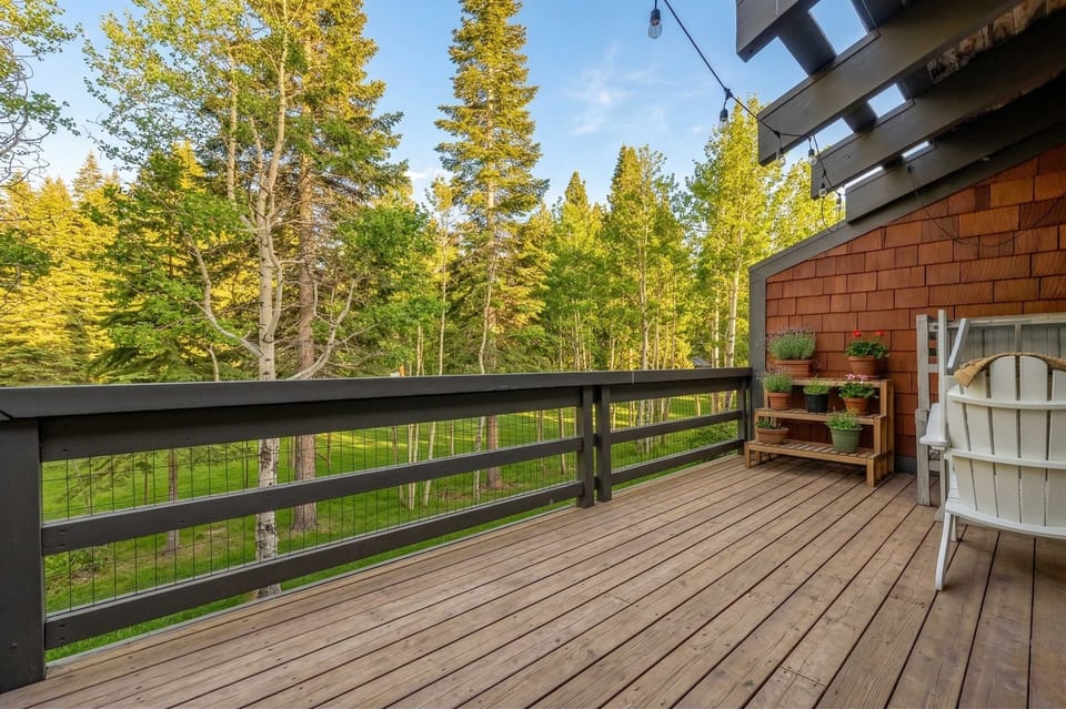 Exterior: Private deck with seating