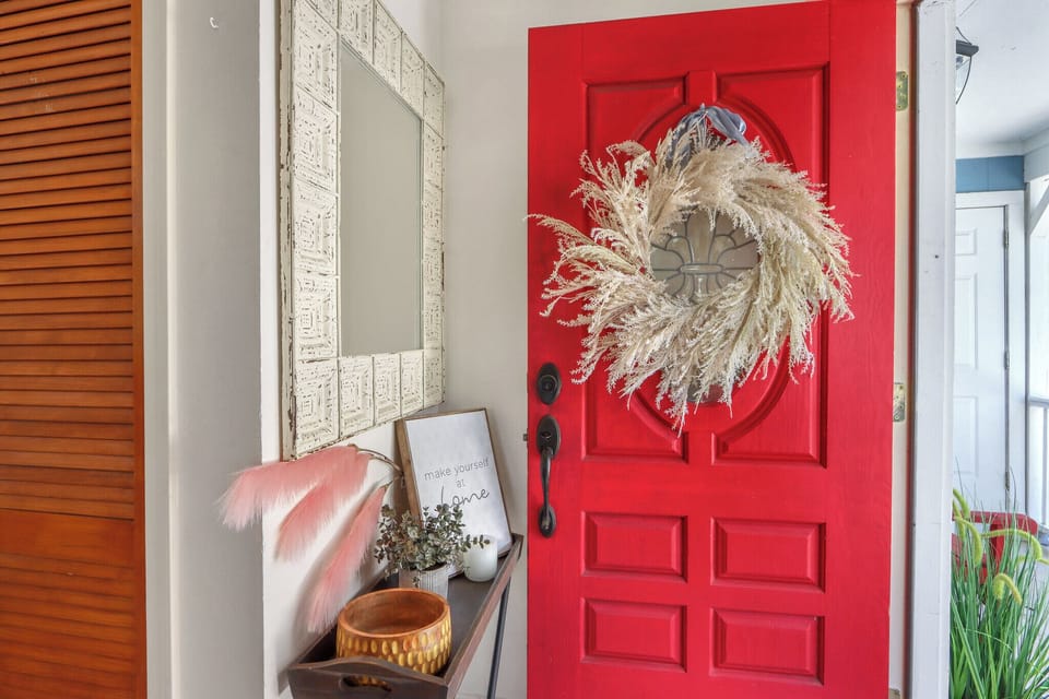 Upon entering the home