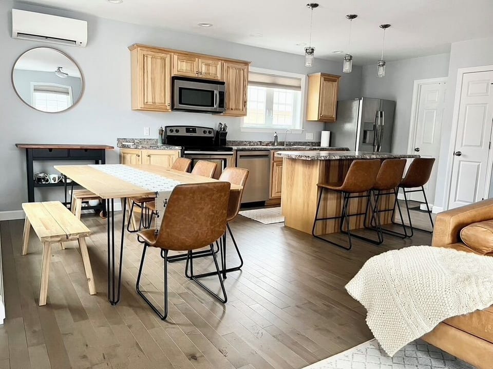 Open concept living/dining/kitchen