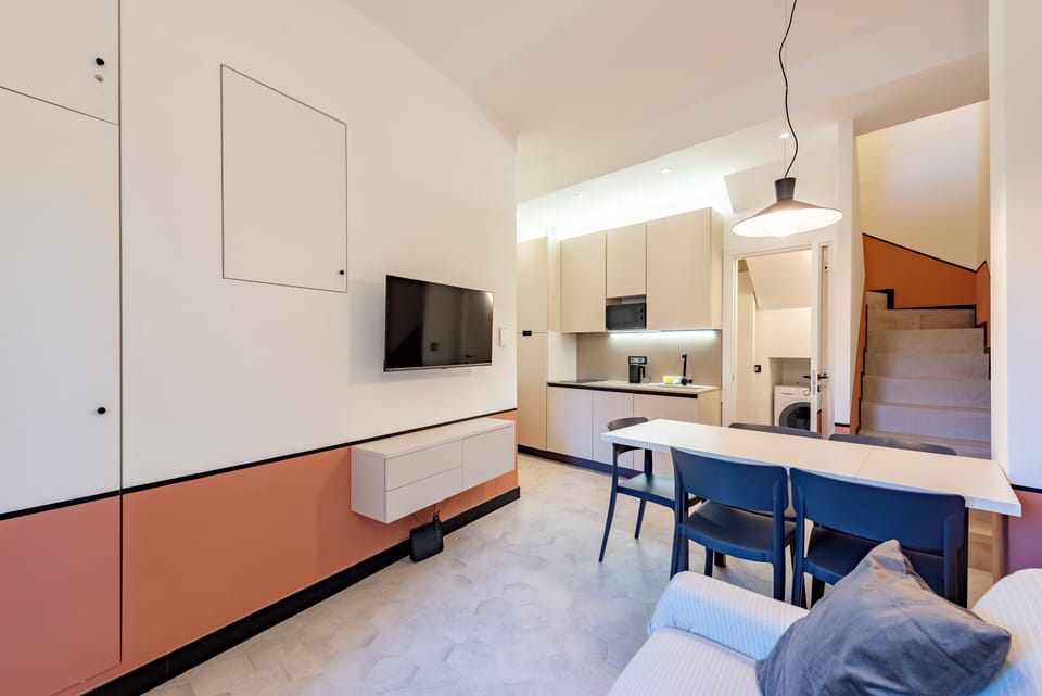 Apartment, City View | Living area | 43-inch flat-screen TV with digital channels, TV