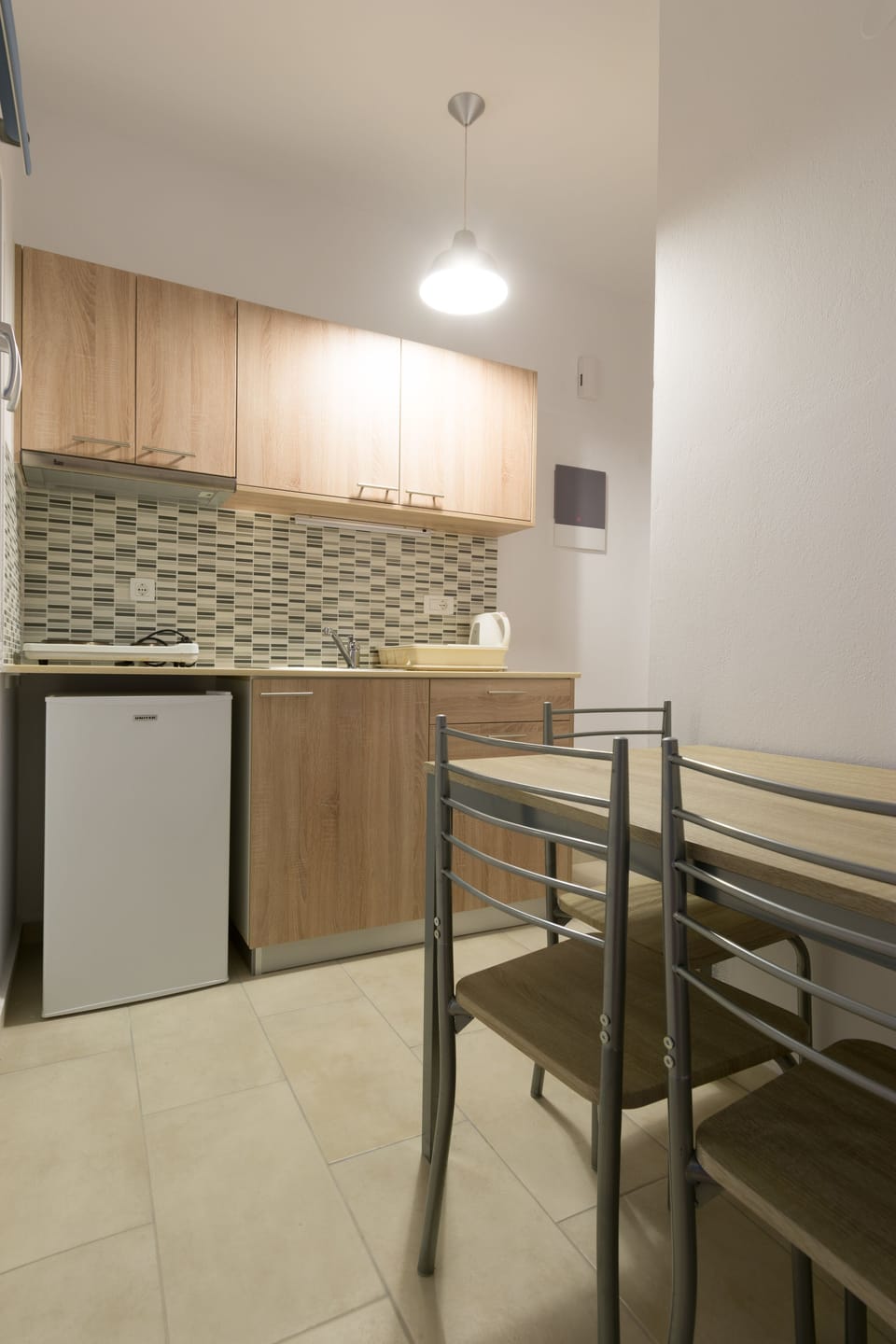 Fridge, stovetop, cookware/dishes/utensils