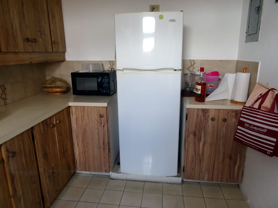 Kitchen and refrigerator