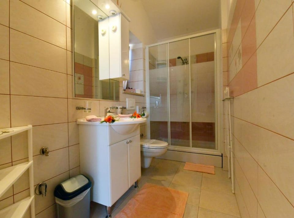 Double Room (Doube Room) | Bathroom | Shower, towels