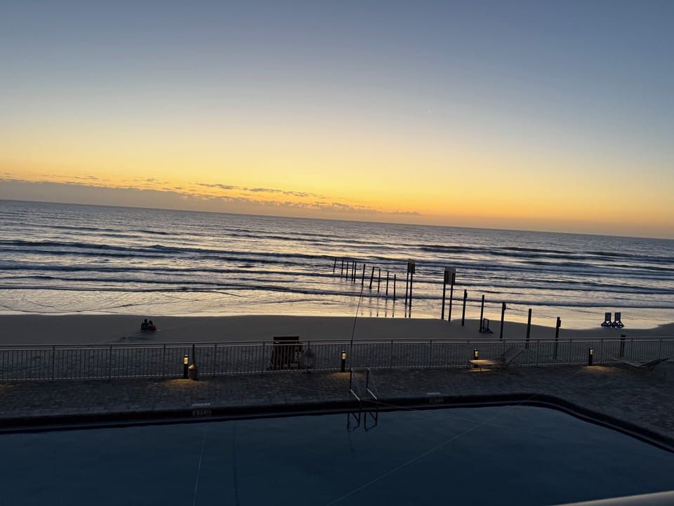 Morning view as sun rises