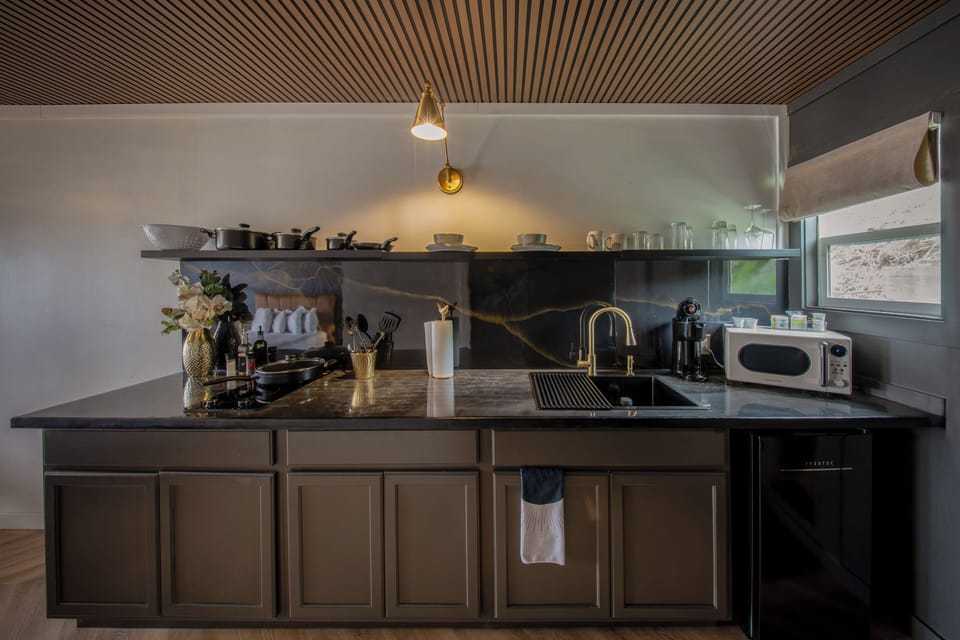 Premium Suite, Lake View | Private kitchen | Microwave, stovetop, coffee/tea maker, cookware/dishes/utensils