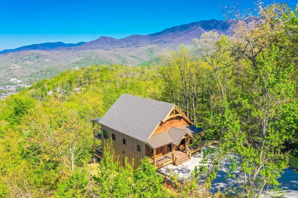 Aerial View of the Cabin