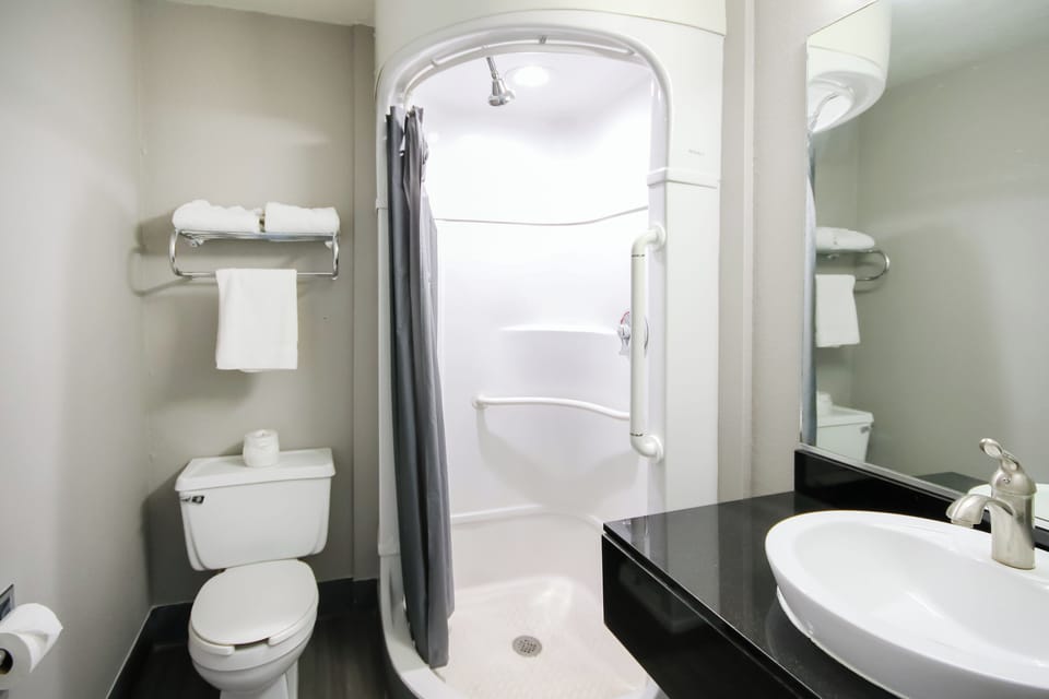 Free toiletries, hair dryer, towels