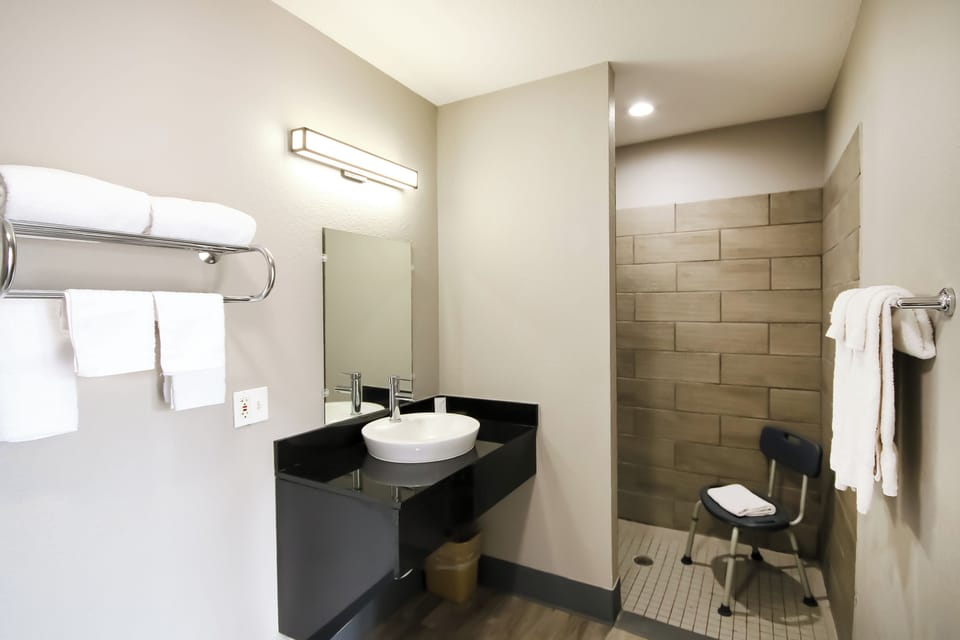 Free toiletries, hair dryer, towels