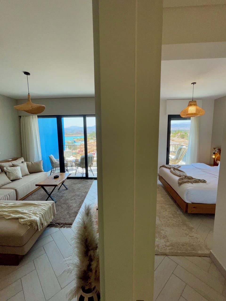 Luxury Chalet, Sea View | Living area | 65-inch Smart TV with cable channels, Netflix, Hulu