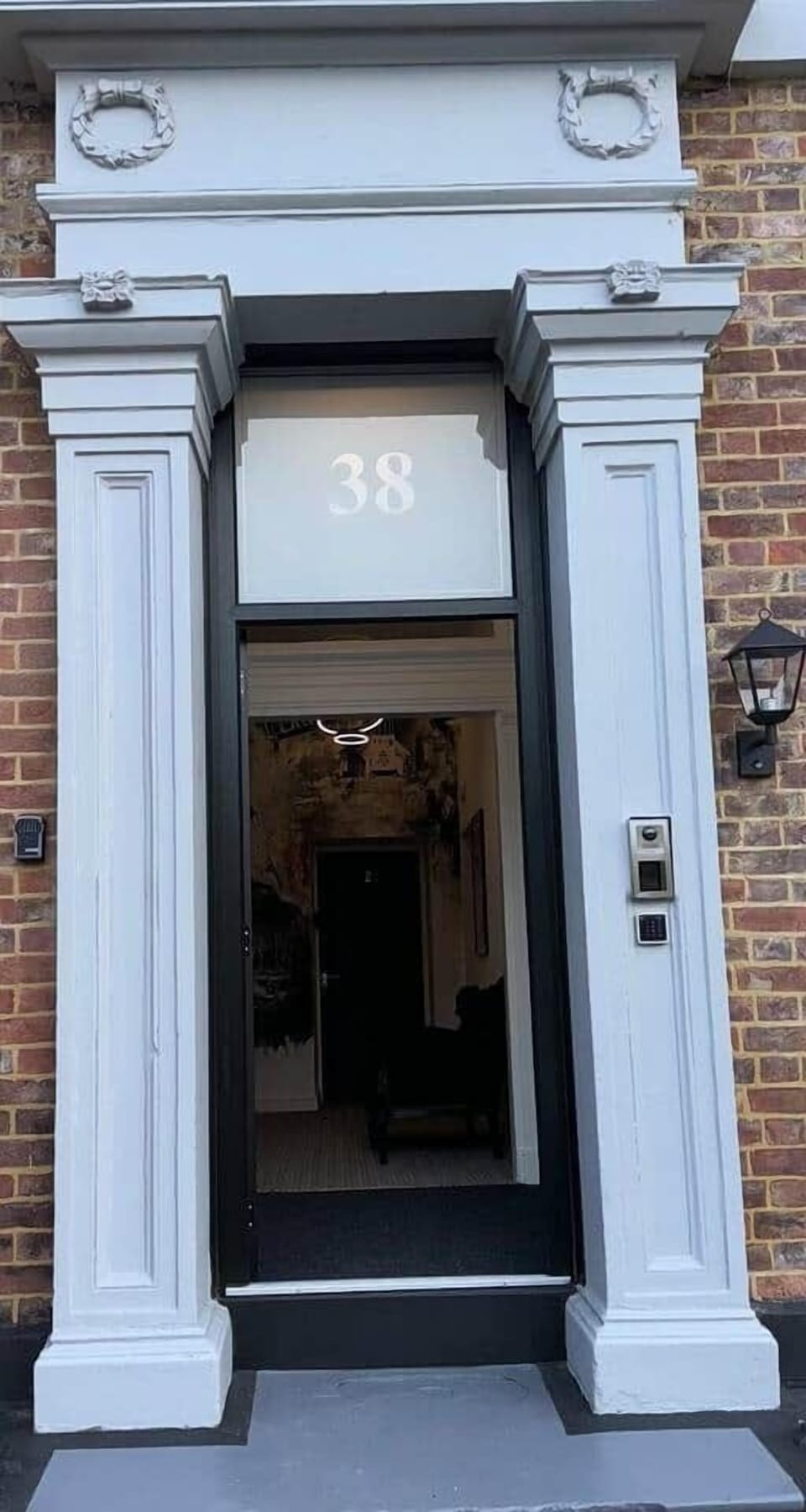 front door to communal hallway