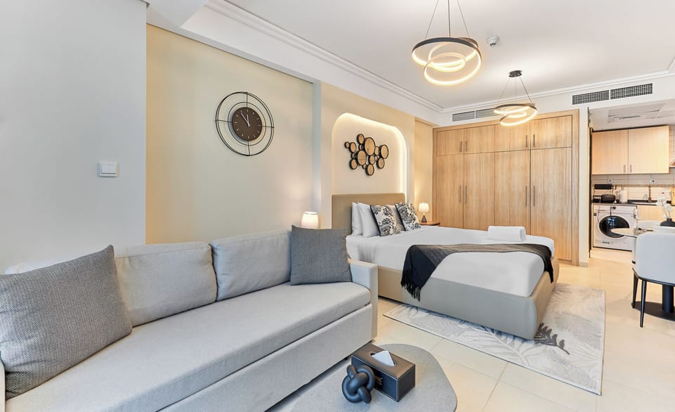 Premium Studio, City View | Premium bedding, in-room safe, laptop workspace, blackout drapes