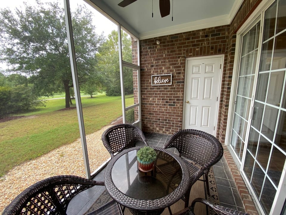Screened Porch on the First Floor