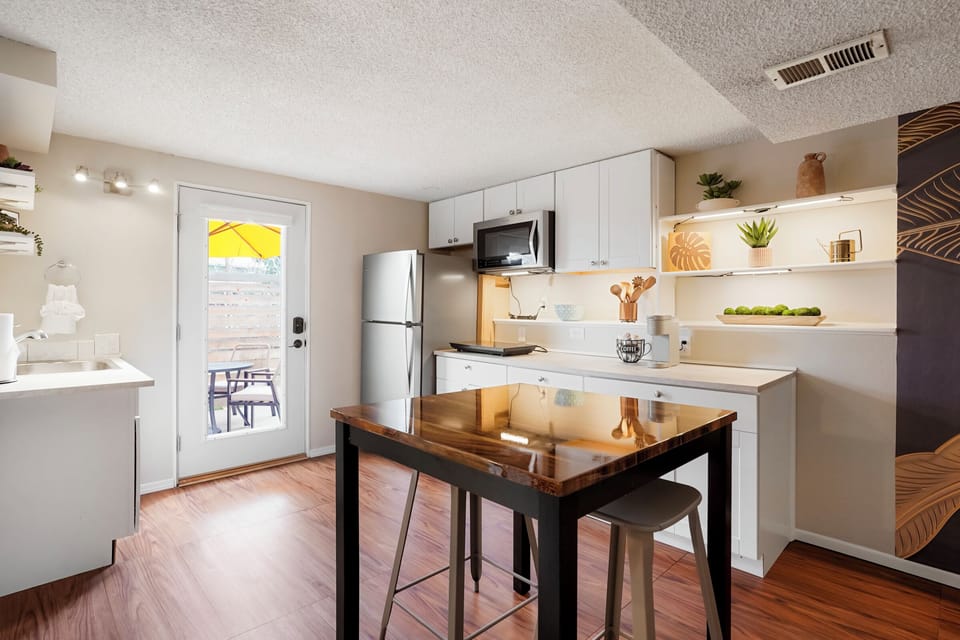 Your own stocked kitchen for your full privacy. 