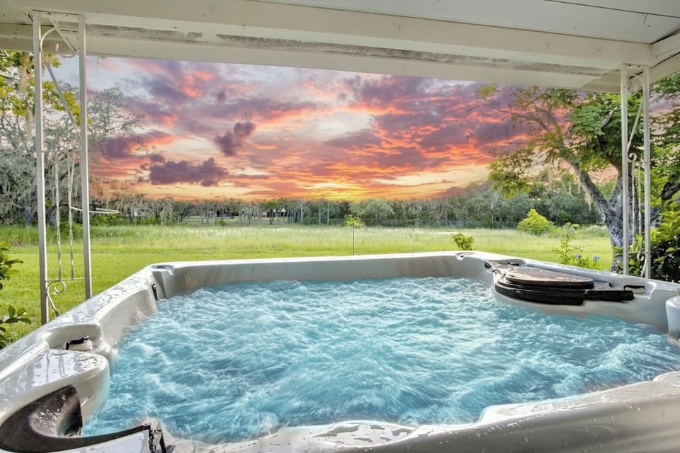 Unwind in the hot tub