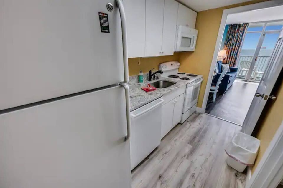 Cook easy meals in the clean, streamlined kitchen