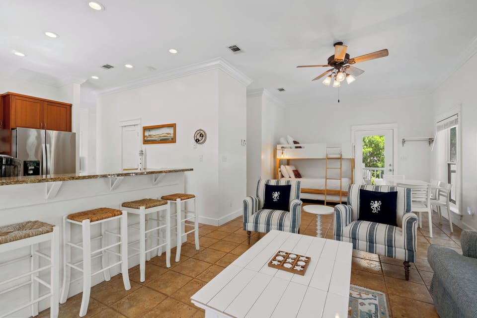 Extra Breakfast bar seating at Ocean Glory 30A in Inlet Beach, FL.