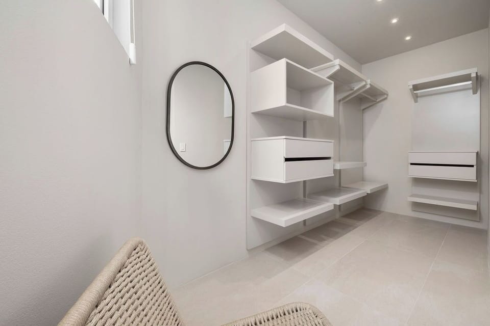 Keep your belongings organized and secure with ample storage space throughout the property.