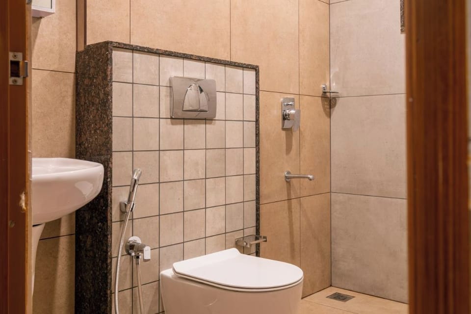 Shower, bidet, toilet paper