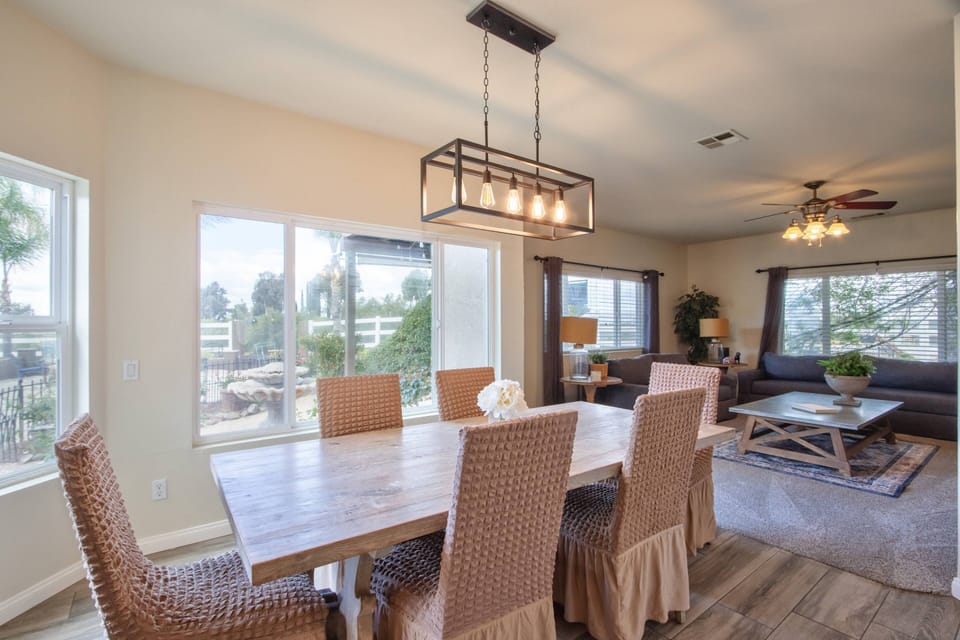 Enjoy the view while enjoying breakfast at this area