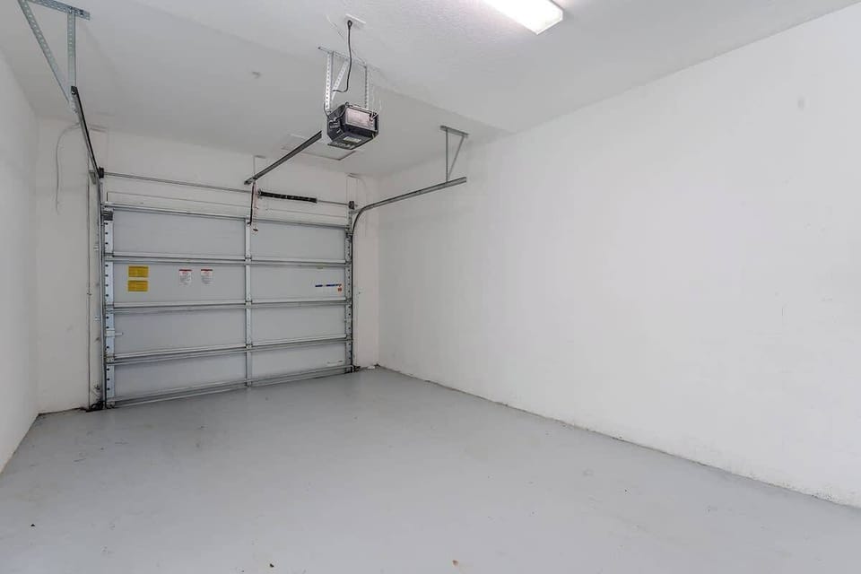 Guests can utilize the garage space during their stay.