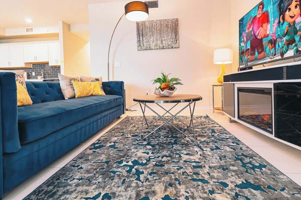 Cozy and bright living room, ideal for relaxing movie nights and cherished moments with loved ones.