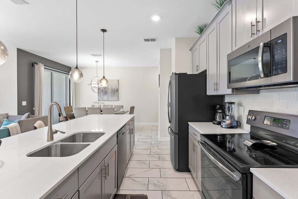 Unleash your culinary potential in our fully equipped kitchen, where every tool and appliance awaits to elevate your cooking experience.