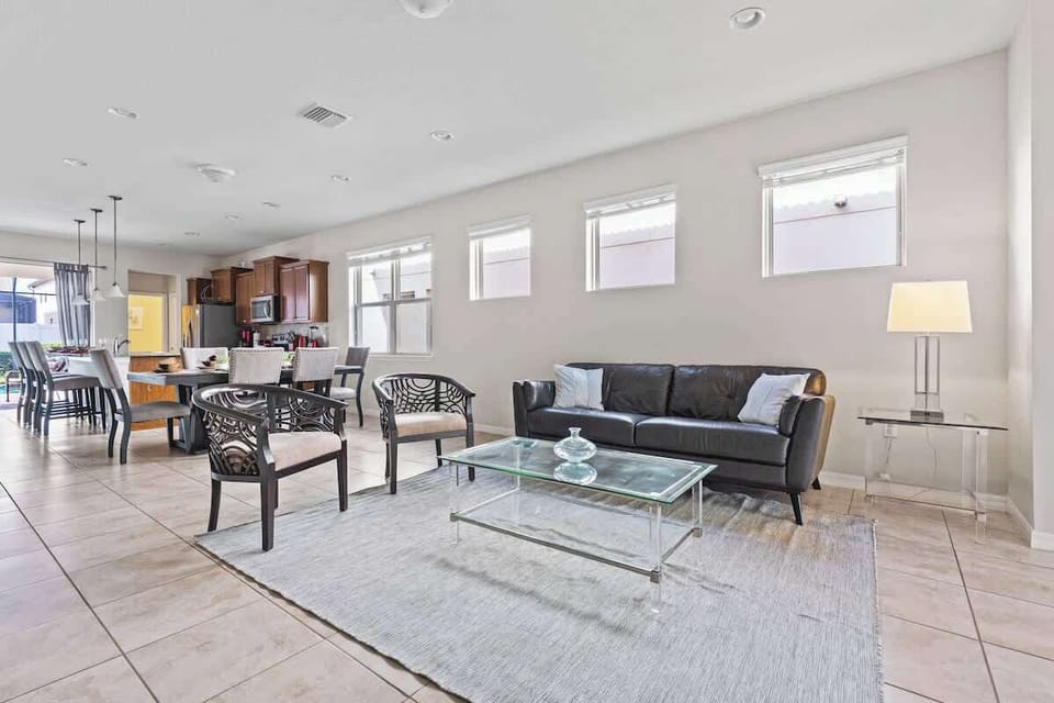 Spacious home with cool tones