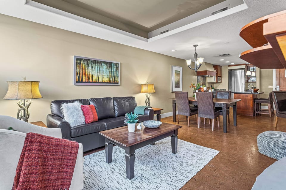 Family Condo, 2 Bedrooms, Balcony | Living area | 50-inch Smart TV with cable channels
