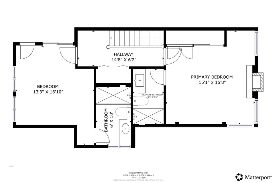 Second floor layout of this great condominium