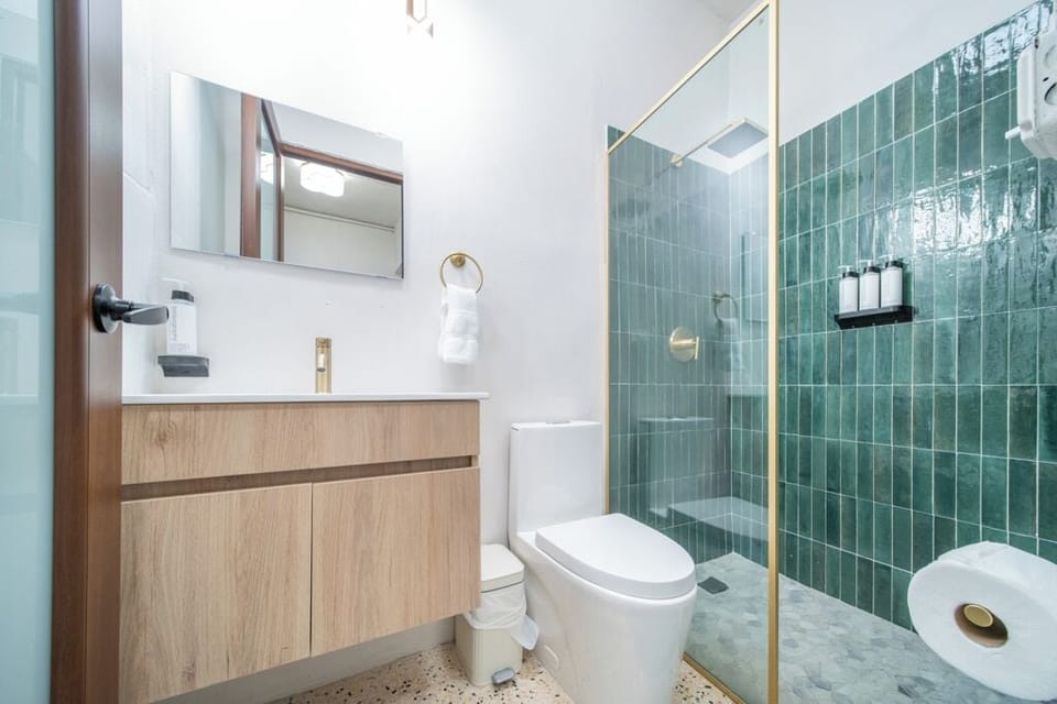 Deluxe Double Room | Bathroom | Shower, free toiletries, hair dryer, towels